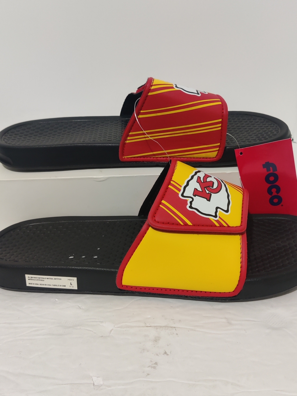 Men's FOCO Kansas City Chiefs NFL Sandals NWT